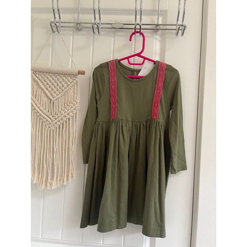 Pink Chicken Green Pink Dress 3Y